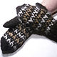 Women's knitted mittens Berne tricolour, Mittens, Klin,  Фото №1