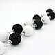 Beads 'Black and white', beads, beads, Beads2, Ryazan,  Фото №1