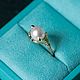 Женское кольцо с розовым жемчугом. Кольца. Mintina Jewelry. Ярмарка Мастеров.  Фото №4