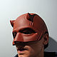 Шлем Сорвиголова Мэтт Мёрдок герой комикса Марвел Daredevil helmet. Маски персонажей. Качественные авторские маски (Magazinnt). Ярмарка Мастеров.  Фото №12