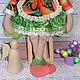 Зайка в капустном и морковном сарафане. Мягкие игрушки. Счастье шить. Ярмарка Мастеров.  Фото №5