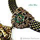 Vintage style. emerald. Necklace 'Oasis'. Necklace. vintage style (Catherine). Online shopping on My Livemaster.  Фото №2