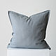  Pillow linen 100% ' Grey', Pillow, Vyazniki,  Фото №1