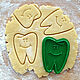 Зуб форма для печенья. Штамп Зуб, подарок стоматологу, Формы для выпечки, Королев,  Фото №1