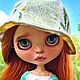 Выкройка: Панама двухсторонняя для куклы блайз. Выкройки. Kateika Dolls. Ярмарка Мастеров.  Фото №4