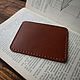 Handmade leather cardholder. Cardholder. titla. My Livemaster. Фото №4