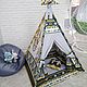 Вигвам (комплект)шалаш палатка домик. Вигвам. Вигвамкино. Интернет-магазин Ярмарка Мастеров.  Фото №2