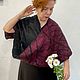 Order  Black 'Milky Way 2'. silk wool. Livemaster. . Scarves Фото №3
