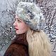 Felted beret 'Silver', Klimkina Galina. Berets. Galina Klimkina (gala-klim). Online shopping on My Livemaster.  Фото №2