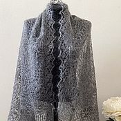 Аксессуары handmade. Livemaster - original item Snowflake shawl, dark. Handmade.