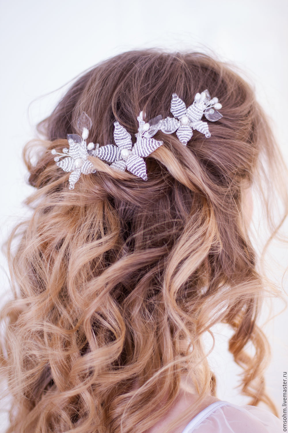 Hair pins " Frosty flowers", Hair Decoration, Moscow,  Фото №1