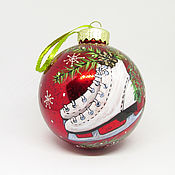 CHECK THE AVAILABILITY OF A Christmas tree decoration with a painting