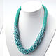 Sea Blues. Necklace. Altania, beaded jewelry. Online shopping on My Livemaster.  Фото №2