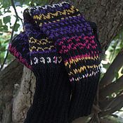 Аксессуары handmade. Livemaster - original item Knitted high leg warmers handmade 