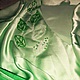 Платье шелковое салатового оттенка переходящего в зеленый Green silk. Платья. Власюк Ольга. Интернет-магазин Ярмарка Мастеров.  Фото №2