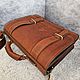 Заказать Классический портфель «Business style». ALEX FLAIR • leather goods. Ярмарка Мастеров. . Портфель Фото №3
