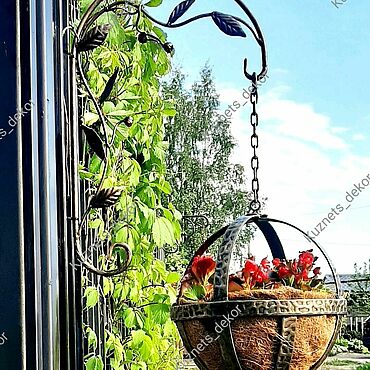 Дача и сад ручной работы. Ярмарка Мастеров - ручная работа Кованое кашпо ШАР. Handmade.