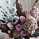 Заказать Букет с розами, эвкалиптом и лотосами. Romashka_Decor_ Букеты из сухоцветов. Ярмарка Мастеров. . Композиции Фото №3
