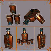 Сувениры и подарки handmade. Livemaster - original item Vodka set "Gift". Handmade.