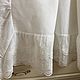 Linen tablecloth with cambric lace ' Candles'. Tablecloths. Linen fantasy. My Livemaster. Фото №4