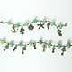 Bracelet of green aventurine pendants with bronze metal. Bead bracelet. Foxys-handiwork (foxys-handiwork). My Livemaster. Фото №6