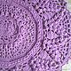 Rug crochet oval of cord, a Bunch of grapes. Carpets. knitted handmade rugs (kovrik-makrame). My Livemaster. Фото №4