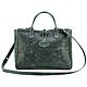 Womens leather handbag champagne (crazy). Classic Bag. Russian leather Guild. My Livemaster. Фото №6