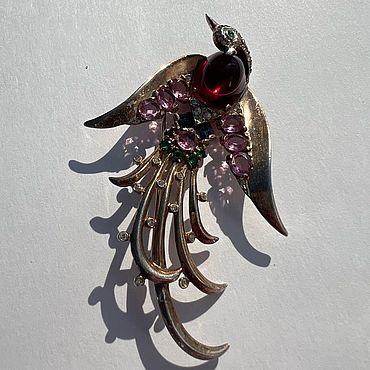 Винтаж ручной работы. Ярмарка Мастеров - ручная работа Винтаж: Птица Лира Trifari Alfred Philippe. Handmade.