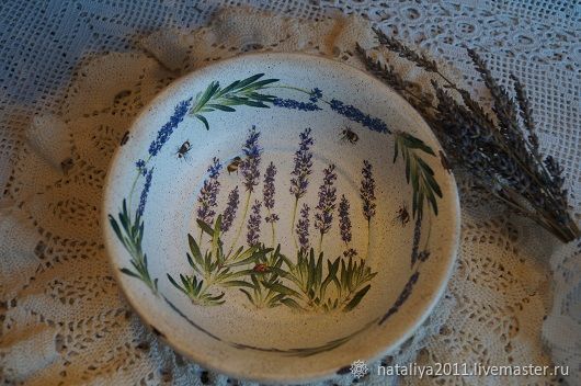 Bowl 'Lavender', Utensils, Ruza,  Фото №1