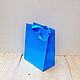 Пакет бирюзовый подарочный, 23*18*10, голубой ламинированный картон. Пакеты. ART-Хутор Марины Крючковой - ДЕКОР. Интернет-магазин Ярмарка Мастеров.  Фото №2