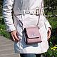  Women's leather bag purple Aldo Fashion S76-191. Crossbody bag. Natalia Kalinovskaya. My Livemaster. Фото №6