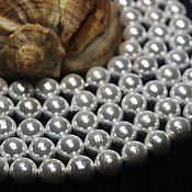 Материалы для творчества handmade. Livemaster - original item Majorcan Pearl 10mm White Polished Beads. Handmade.