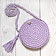 Bag of knitting yarn (lavender), Clutches, Moscow,  Фото №1
