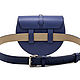Order Copy of Copy of Copy of Black leather bag MOON. alexaccessories. Livemaster. . Waist Bag Фото №3