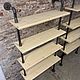 Книжный стеллаж из водопроводных труб в стиле Loft, Industrial. Стеллажи. Furniture_inins мебель из водопроводных труб Спб. Интернет-магазин Ярмарка Мастеров.  Фото №2