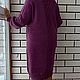 Платье Изюминка женское вязаное спицами сиреневое шерсть. Платья. Rakovaolya-knitting. Ярмарка Мастеров.  Фото №5