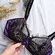 Заказать Комплект нижнего белья из кружева и атласа. INSIDE / Белье по Вашим меркам❤️. Ярмарка Мастеров. . Комплекты белья Фото №3