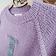 Свитер Уизли вязаный женский Свитер с буквой. Свитеры. ArtKnitDesign Свитера Уизли. Ярмарка Мастеров.  Фото №15