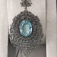 Colgante de plata Vintage con cristal azul. Vintage pendants. Antiki777. Интернет-магазин Ярмарка Мастеров.  Фото №2