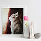 Painting cat by the window in oil cat kitten in oil. Pictures. Yulia Berseneva ColoredCatsArt. My Livemaster. Фото №4