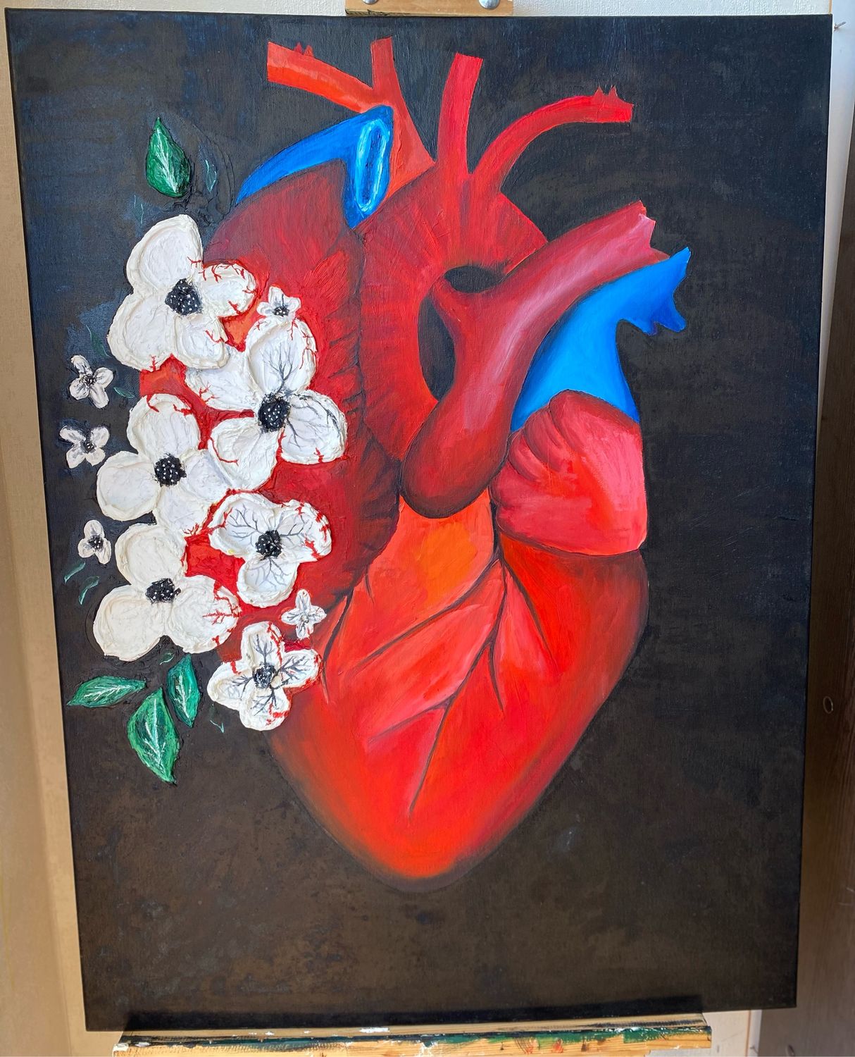 Картина маслом сердце в интернет-магазине Ярмарка Мастеров по цене ...