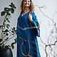Шелковый халат-кимоно «Birusa”. Платья. Александра Майская. Ярмарка Мастеров.  Фото №6