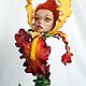 Author's flower-iris doll. Dolls. LyudmilaDoll. Online shopping on My Livemaster.  Фото №2