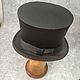 Black satin top hat ' C'. Cylinder. Felt Hats Shop. Online shopping on My Livemaster.  Фото №2