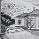 Графическая работа, "Усадьба Лермонтова", А5. Картины. Belozerova-ulyana. Интернет-магазин Ярмарка Мастеров.  Фото №2