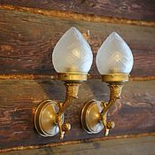 Настольные лампы: антикварная бронза золочение ампир мрамор