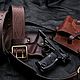 Кожаная кобура  Walther P-38 авторской работы в ретро стиле, Подарки для охотников и рыболовов, Москва,  Фото №1