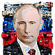 Путин. Президент России. Картина мозаика, коллаж из игрушек. Картины. Онлайн магазин картин ДОМ СОЛНЦА. Интернет-магазин Ярмарка Мастеров.  Фото №2