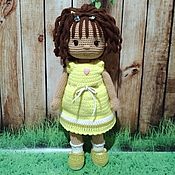 Куклы и игрушки handmade. Livemaster - original item Dolls and dolls: Knitted doll Ksyusha. Handmade.