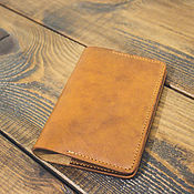 Сумки и аксессуары handmade. Livemaster - original item passport cover leather. Handmade.
